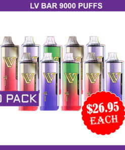LV BAR – 9000 PUFFS – 10 PACK