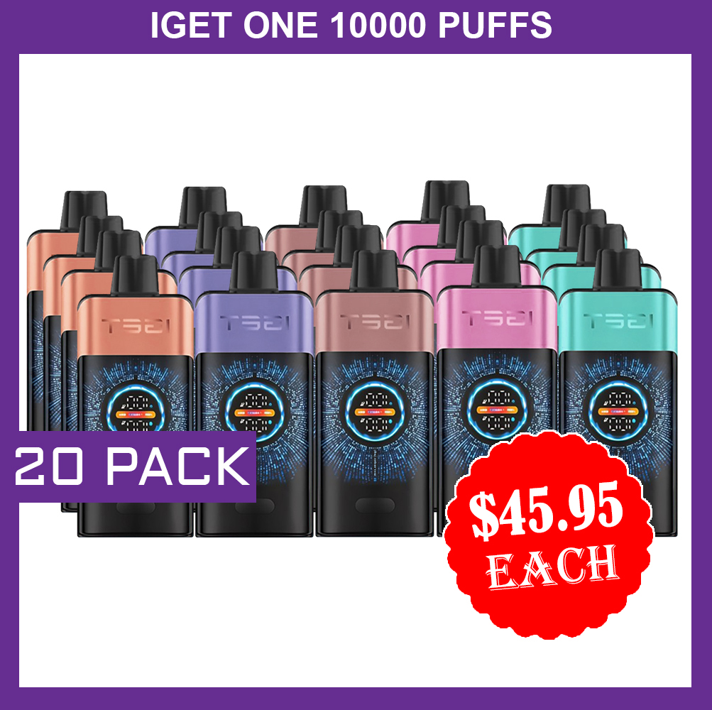IGET ONE 12000 PUFFS – 20 PACK