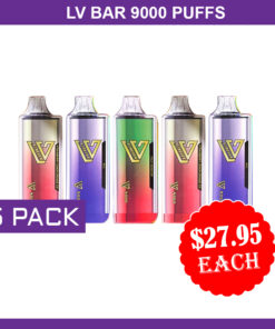 LV BAR – 9000 PUFFS – 5 PACK