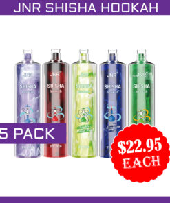 JNR SHISHA HOOKAH – 12000 PUFFS – 5 PACK