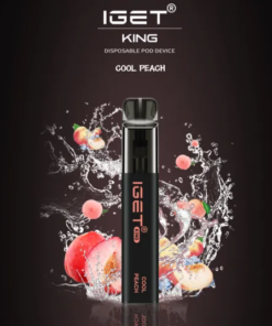 IGET KING COOL PEACH – 2600 PUFFS