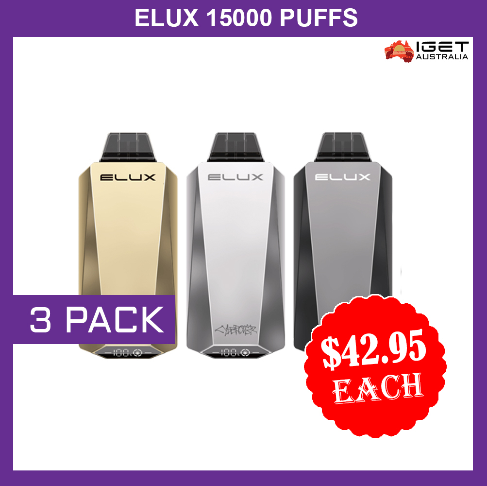 ELUX 15000 PUFFS – 3 PACK