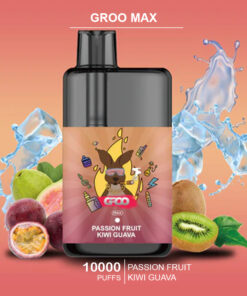 GROO MAX – PASSION FRUIT KIWI GUAVA – 10000 PUFFS