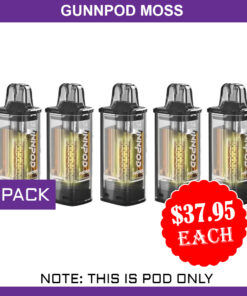 GUNNPOD MOSS – 5 PACK – 8000 PUFFS – POD ONLY