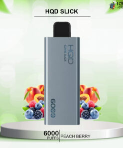 HQD SLICK PEACH BERRY  – 6000 PUFFS