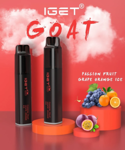 IGET GOAT PASSIONFRUIT GRAPE ORANGE ICE – 5000 PUFFS