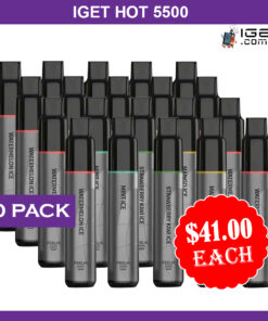 IGET HOT 5500 PUFFS – 20 PACK