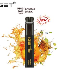 IGET KING ENERGY DRINK ICE – 2600 PUFFS