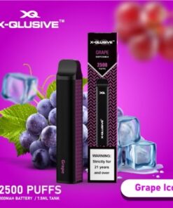 X-QLUSIVE GRAPE ICE – 2500 PUFFS