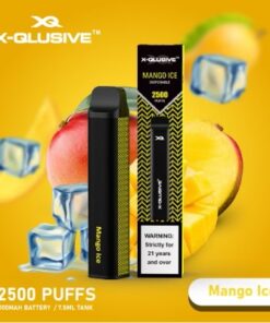 X-QLUSIVE MANGO ICE – 2500 PUFFS
