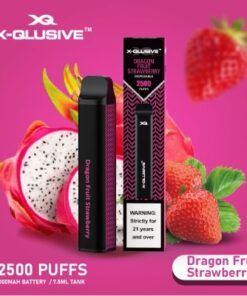 X-QLUSIVE DRAGONFRUIT STRAWBERRY – 2500 PUFFS