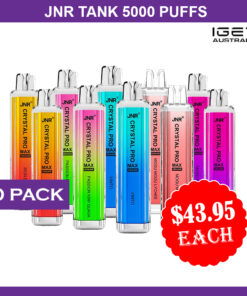 JNR CRYSTAL PRO MAX – 5000 PUFFS – 10 PACK