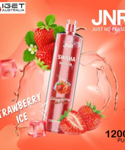JNR SHISHA HOOKAH – STRAWBERRY ICE – 12000 PUFFS