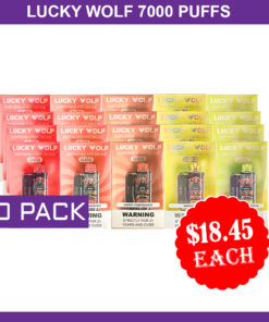 LUCKY WOLF 7000 PUFFS – 20 PACK