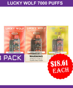 LUCKY WOLF 7000 PUFFS – 3 PACK