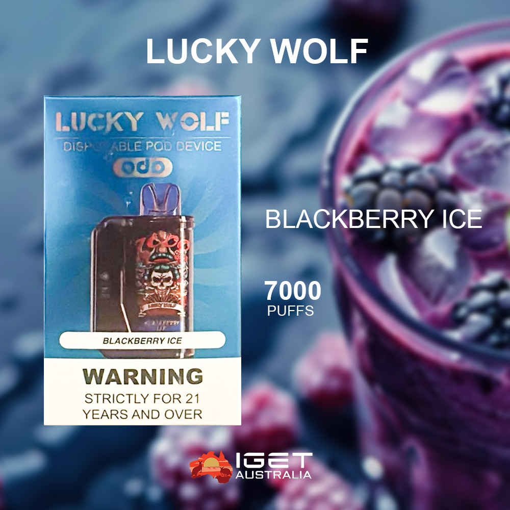 LUCKY WOLF BLACKBERRY ICE – 7000 PUFFS