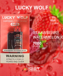 LUCKY WOLF STRAWBERRY WATERMELON ICE – 7000 PUFFS