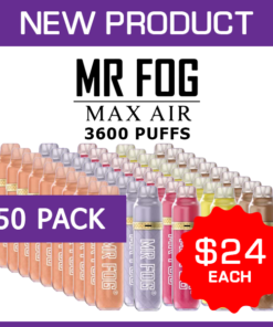 MR FOG MAX AIR – 3600 PUFFS – 50 PACK