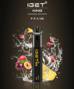 IGET KING P.P.C. PASSIONFRUIT PINEAPPLE CRANBERRY ICE – 2600 PUFFS