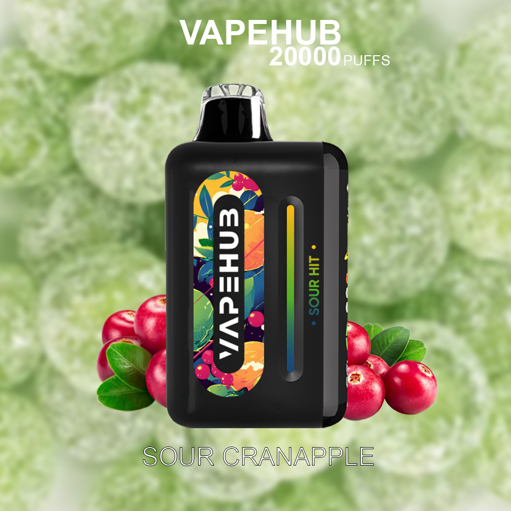 VAPEHUB SOUR CRANAPPLE – 20000 PUFFS
