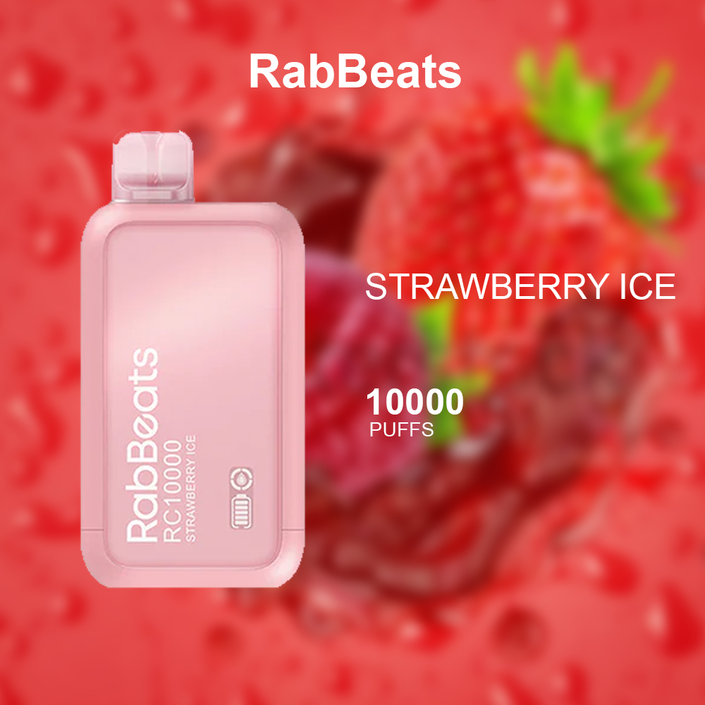 RABBEATS BAR STRAWBERRY ICE – 10000 PUFFS