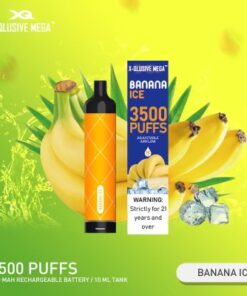 X-QLUSIVE MEGA BANANA ICE – 3500 PUFFS