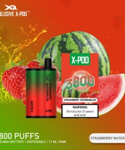 X-QLUSIVE X-POD STRAWBERRY WATERMELON – 3800 PUFFS