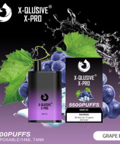 X-QLUSIVE X-PRO GRAPE – 5500 PUFFS
