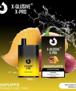 X-QLUSIVE X-PRO PASSION FRUIT MANGO – 5500 PUFFS