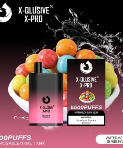 X-QLUSIVE X-PRO WATERMELON BUBBLEGUM – 5500 PUFFS