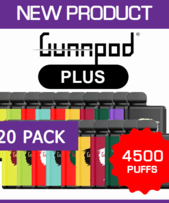 GUNNPOD PLUS – 4500 PUFFS – 20 PACK