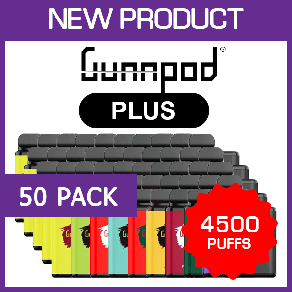 GUNNPOD PLUS – 4500 PUFFS – 50 PACK