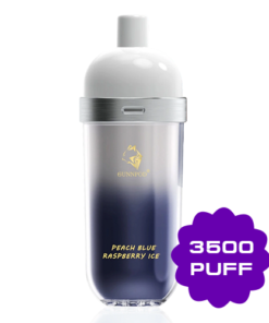 GUNNPOD WAVE PEACH BLUE RASPBERRY ICE – 3500 PUFFS