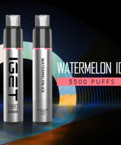 IGET HOT WATERMELON ICE – 5500 PUFFS