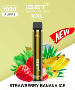 IGET XXL STRAWBERRY BANANA ICE – 1800 PUFFS