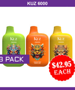KUZ – 6000 PUFFS – 3 PACK