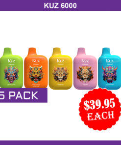 KUZ – 6000 PUFFS –  5 PACK
