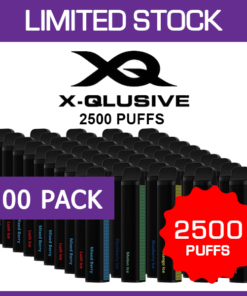 X-QLUSIVE – 2500 PUFFS – 100 PACK